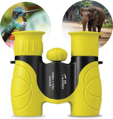 Pie Matrix Junior Explorer Binoculars 8x21, BAK4 Prism, FMC, Shockproof, Rainproof, Kids Binoculars
