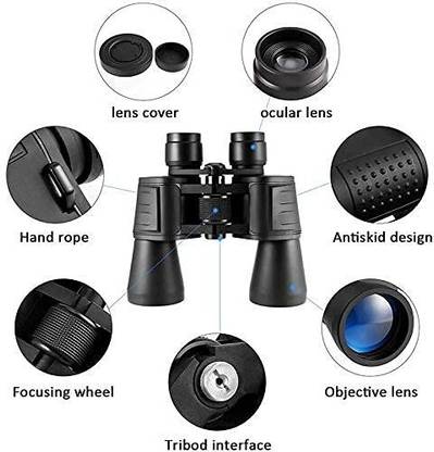 JGG Jain Gift Gallery Powerview 20X50 Super High-Powered Surveillance Binoculars