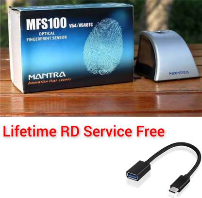 Mantraa MFS100 Lifetime RD Service Free With C Type OTG Time & Attendance
