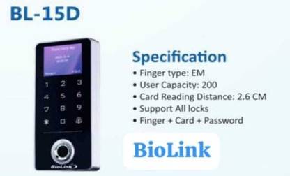 biolink BL-15D Access Control, Door Locks