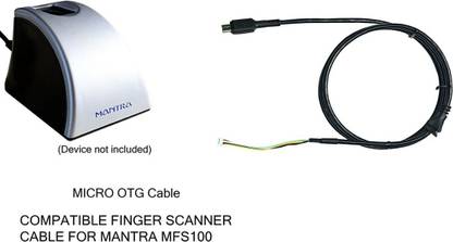 MANTRA Micro Cable REVERSIBLE REPLACEMENT POWER SHARING Micro USB CABLE Access Control