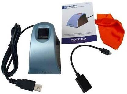 MANTRA MFS110 L1 FINGERPRINT SCANNER + 1 Year RD + Free Micro Otg By BR Time & Attendance