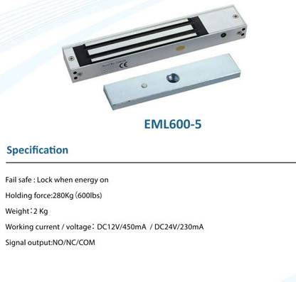 BioMax EM LOCK 600 LBS Access Control