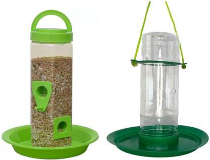 Cj farms and agritech Bird Automatic Feeder and Drinker Tree and Balcony Hanging Window Bird Feeder
