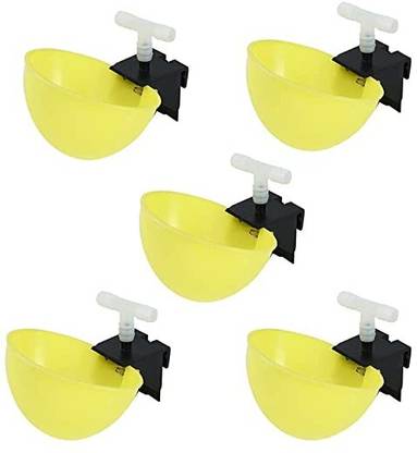 G P S Automatic Pigeon(Set of 5 Pieces) Quailty Bird Water Drinking Cups Caged Bird Feeder