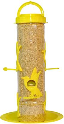 Skybeings Pack of 1 Balcony Outdoor Hanging Large Feeder | 0.9kg Food Capacity | 6 Nozzles Tube Bird Feeder
