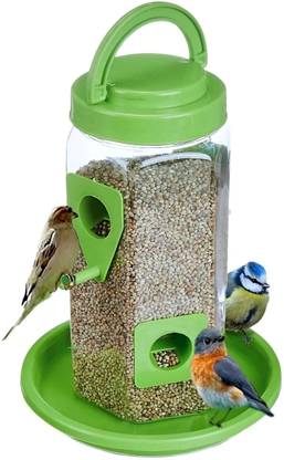 OnlineTree Outdoor Hanging Bird Feeder with Multiple Ports, Weather-Resistant Window Bird Feeder
