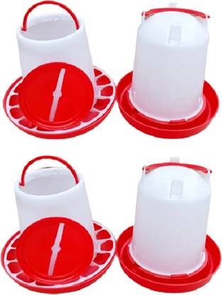 TM&W 1.5kg Feeder-2pcs & 1.5Ltr Drinker-2pcs=4pcs Window Bird Feeder