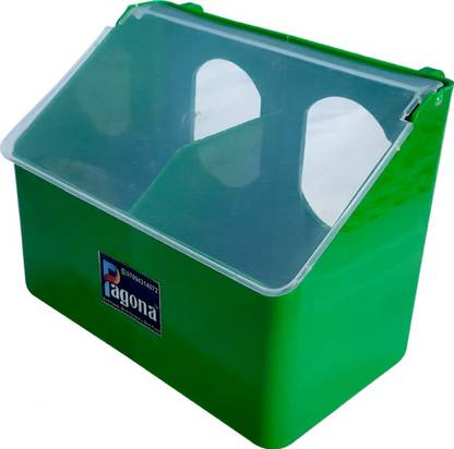 Pagona Double Hole Pigeon Feeder Hanging Type Feeder Cup in Clamp cage Out Side Caged Bird Feeder