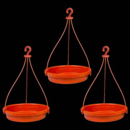 AirSoft 3 Pack Hanging Bird Feeder Bowls - Durable Design for Garden and Backyard Use Window Bird Feeder Bird Feeder