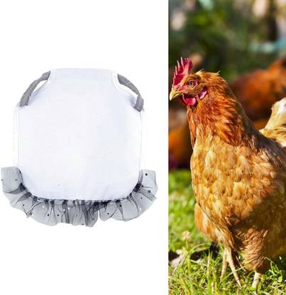 Lyla Chicken Saddle Polyester Lightweight Vest Jackets for Poultry Wing Protector Whi Window Bird Feeder Bird Feeder