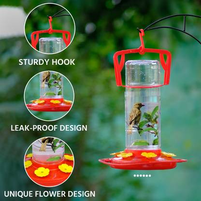 AMIJIVDAYA Ami Jivdaya Humming Bird Feeder. Tube Bird Feeder