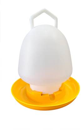 Q8 Twinkle Poultry Drinker Pot|Plastic Drinker Pot|Farming Drinker Pot for All Breeds-1 Ltr Caged Bird Feeder
