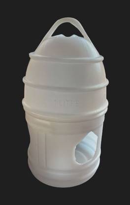 G P S Pigeon Water Drinker 1L - White Caged Bird Feeder