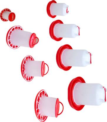 TM&W 4 pcs drinker and 4 pcs feeder total =8 pcs combo Common Bird Feeder