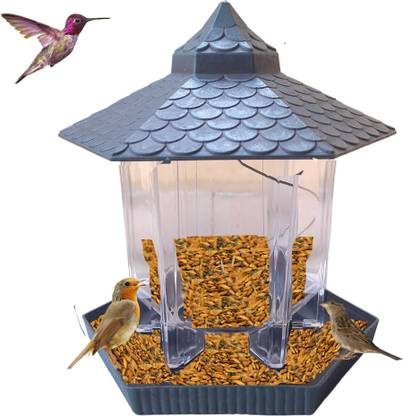 Nandavanam Hanging Bird Feeder 6 Feed Nozzle Common Bird Feeder