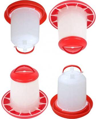 TM&W poultry equipment feeder 3 kg drinker 3 ltr combo of 4 pcs., Common Bird Feeder