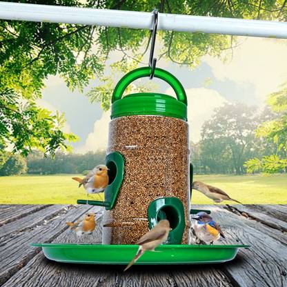 eshopy Small Hanging Bird Food Feeder for Birds, Seed Container, Bird Food Stand Window Bird Feeder Bird Feeder