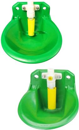 TM&W Goat Sheep Water Bowl Durable Automatic Drinker Bowl water bowl for sheep 2 PCS; Common Bird Feeder
