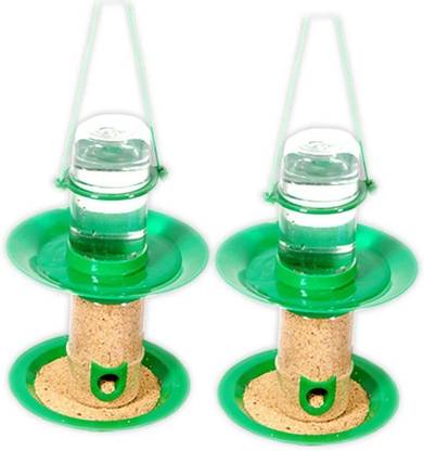 AMIJIVDAYA Small double decker 2 in 1 feeder. (pack of 2) Window Bird Feeder Bird Feeder