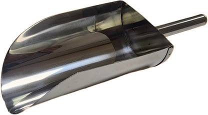GKI POULTRY Large Stainless Steel Pet Food Scoop Poultry Goat Steel 500 gram Common Bird Feeder