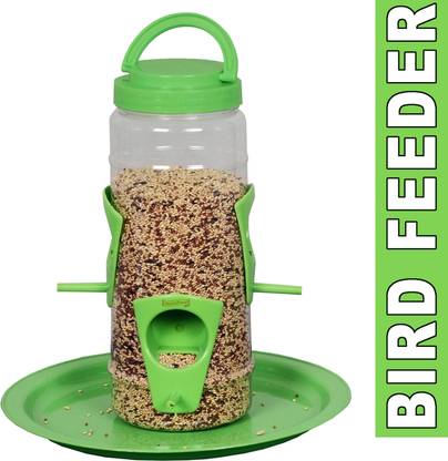 Hallofeed BIRD FEEDER (GREEEN) OUTDOOR Common Bird Feeder