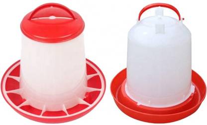 TM&W poultry equipment drinker and feeder combo of 2 pcs 1.5 kg 1.5 ltr., Common Bird Feeder