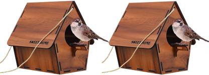 GENIYO Bird House For Balcony And Garden Hanging For Sparrow, Hummingbird & Kingfisher Bird House