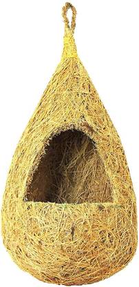 ZENRISE Arch style coir bird nest for sparrow and pet Bird House