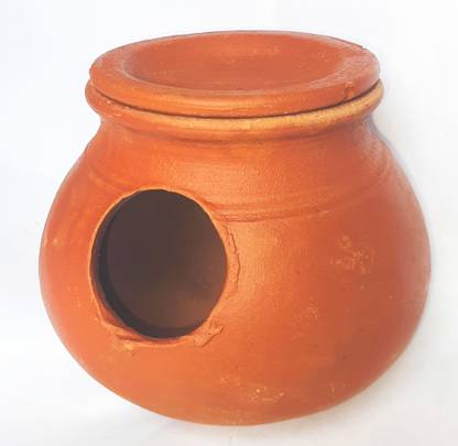 ZENRISE Hanging Clay Pot with Lid Bird House