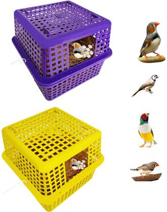 Sky Birds Breeding Box Finches Sparrow Nest Basket,House for Finches(Pack Of 2) Bird House