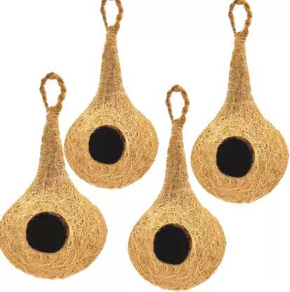 podhghar NATURAL BIRD NEST FOR ALL BIRDS AND SQUIRREL Bird House (pack of 4) Bird House