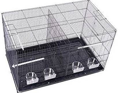 Animaux 24 INCH Black Partition Bird cage for Rabbit and Small Pets Bird, Mouse, Rabbit, Lizard Cage