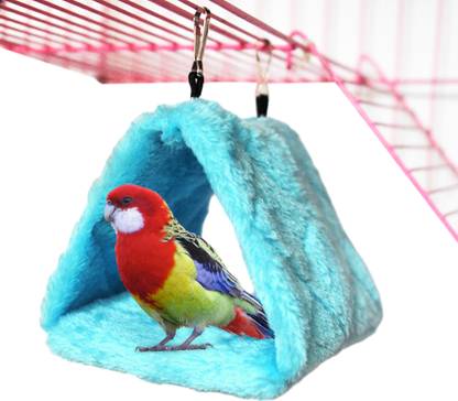 HASTHIP Winter Birds Nest Plush Bird Nests Shed for Cage Hang-on Hammock Hideaway Bird House