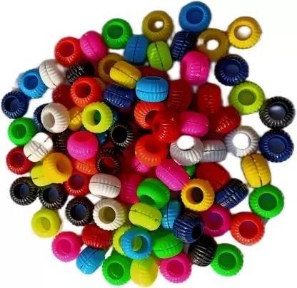 EREBEX Pigeon Multicolor Sound Plastic Foot Ring 50 Pcs Bird Shoulder Guard (M) Bird Shoulder Guard
