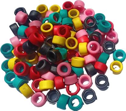 Kailash Pigeon Multicolor Hard Rubber Wide 30 Pcs Ring Bird Shoulder Guard