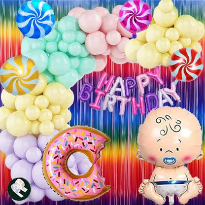 CAMARILLA Candy Land Theme Birthday Decoration