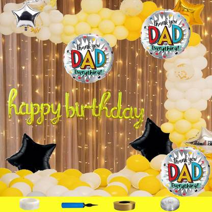 Party Bird happy birthday party decorations kit for best father dad grandfather printed