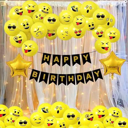 Shmaya Happy birthday emoji combo-pack of 108