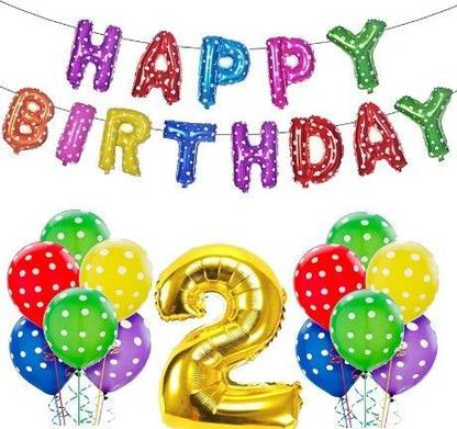 Bloomsevent Premium Quality 2nd Birthday Decoration Items For Boys Or Girls