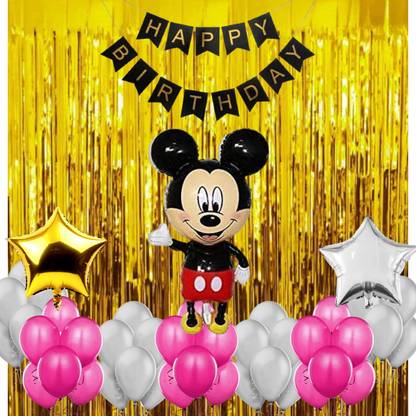 Wonder Happy Birthday Balloon Combo Mickey Mouse Theme Party decoration MK-177
