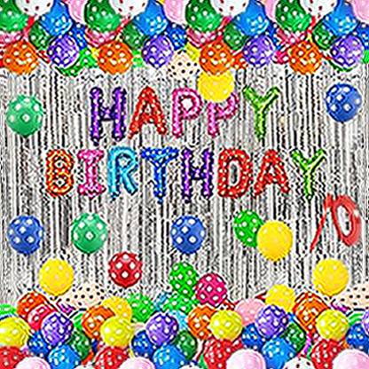 Zebra finch Multicolour Birthday Decoration - Set of 33 Pcs .