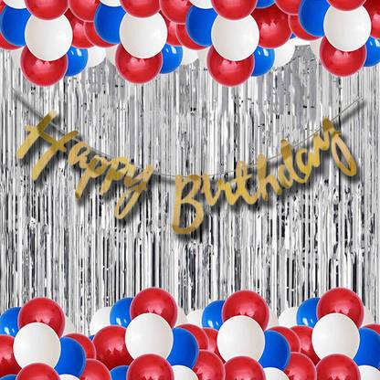 MIKAZUKI Happy Birthday Red,Blue,white Decoration Kit ETC.