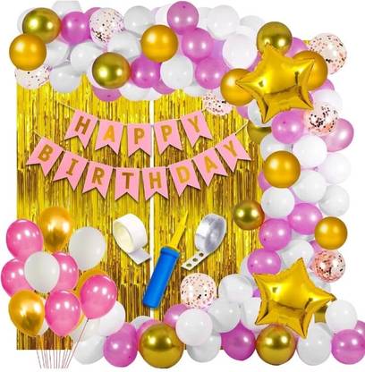 Decor Mart Printed Happy Birthday Decoration kit Combo -36PCS