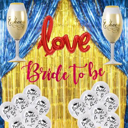 B4 White Bachelorette Party Bride to Be Decoration Bridal Shower B2B-183