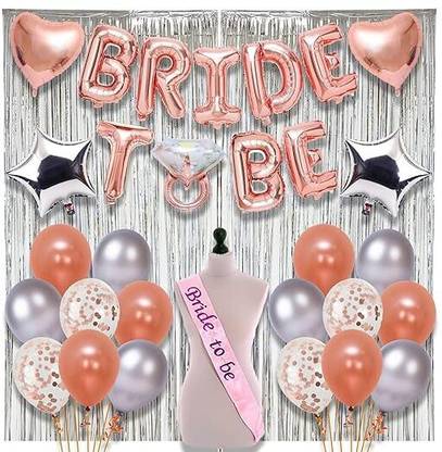 groovy dudz Bride to Be Decoration Set Combo -45 Pcs