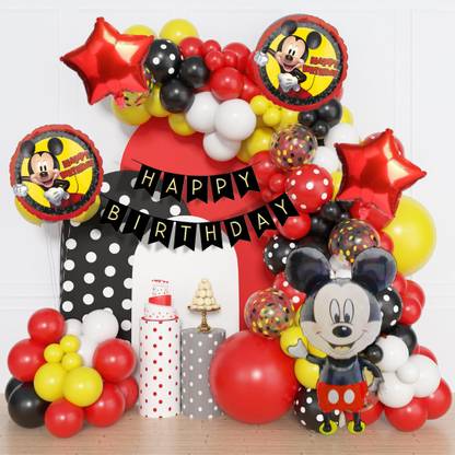 ANILOONS Mickey Mouse Birthday Party Decorations Set.