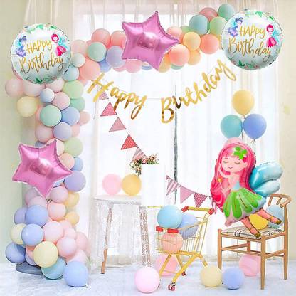 Shmaya flying fairy theme birthday combo-pack of 60