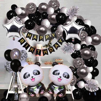 PARTY BREEZE panda theme birthday party combo set