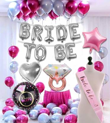 Party Propz Bride to Be Props and Decoration - Bridal Shower Decorations Set, Pack of 36